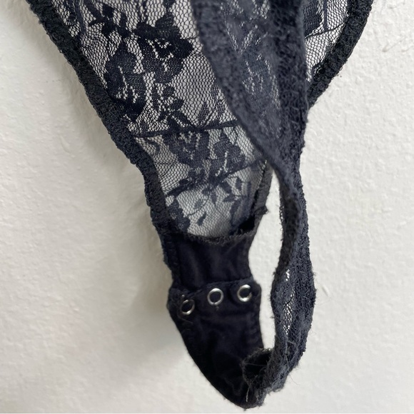 Intimately Free People‎ Lace Bodysuit Sz Small Floral with Coverup Sexy feminine - Picture 10 of 15